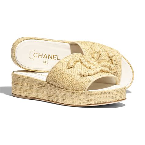 replica chanel logo sandals